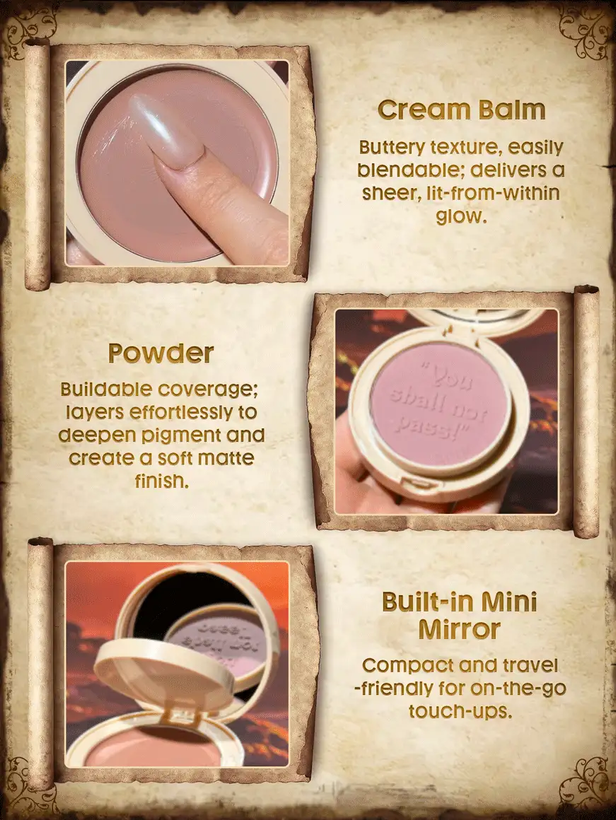 رژگونه دو طرفه شیگلم Wizard’s Touch Blush Duo